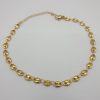 chaine cheville grain de café acier inoxydable, sur moderne-bijoux.fr - Bijoux ethnique & Femmes du monde