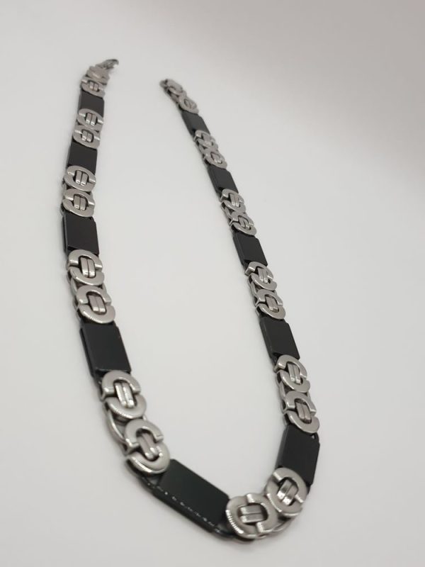 chaine homme acier inoxydable rayan , sur moderne-bijoux.fr - Bijoux ethniques & Femmes du monde