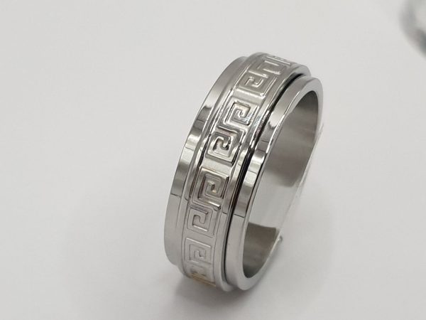 bague acier inoxydable homme robi , sur moderne-bijoux.fr - Bijoux ethniques & Femmes du mali