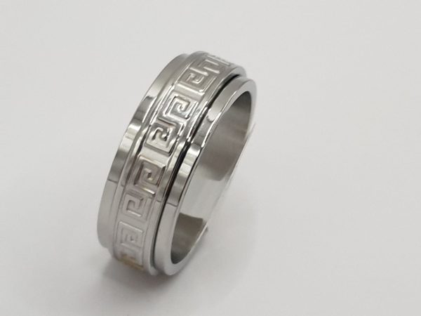 bague acier inoxydable homme robi , sur moderne-bijoux.fr - Bijoux ethniques & Femmes du mali