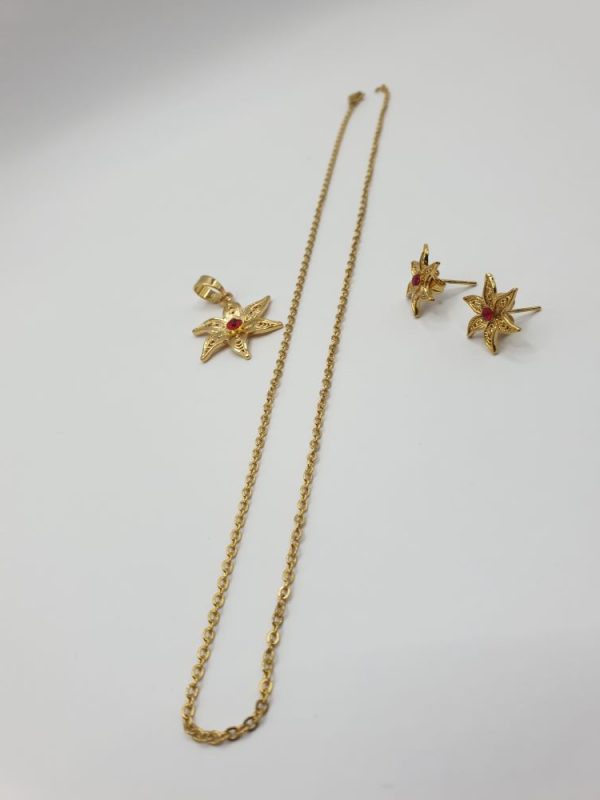 collier boucles acier ylang-ylang , sur moderne-bijoux.fr - Bijoux ethniques & Femmes du monde