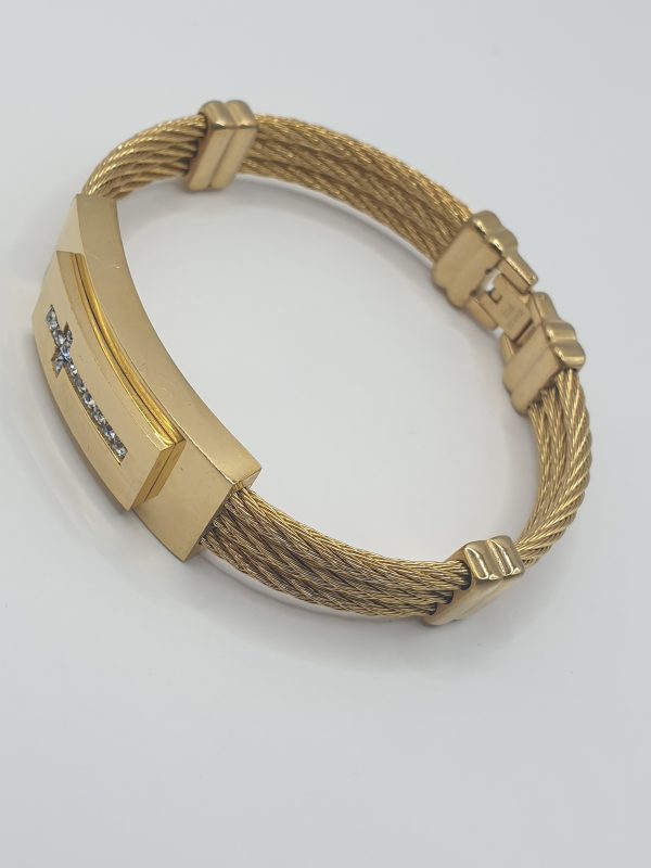Bracelet Homme acier inoxydable kenoss , sur moderne-bijoux.fr - Bijoux ethniques & Femmes du monde
