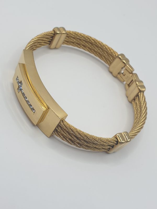 Bracelet Homme acier inoxydable kenoss , sur moderne-bijoux.fr - Bijoux ethniques & Femmes du monde