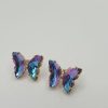 Collier & boucles en acier papillon , sur moderne-bijoux.fr - Bijoux ethniques & Femmes du monde