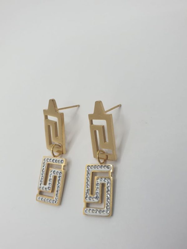 boucles oreilles acier inoxydable didja , sur moderne-bijoux.fr - Bijoux ethniques & Femmes du monde