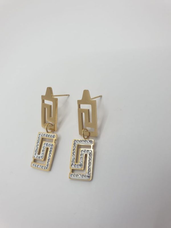 boucles oreilles acier inoxydable didja , sur moderne-bijoux.fr - Bijoux ethniques & Femmes du monde
