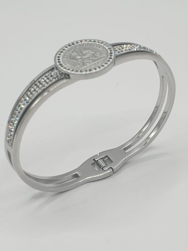 bracelet acier inoxydable coq , sur moderne-bijoux.fr - Bijoux ethniques & Femmes du monde
