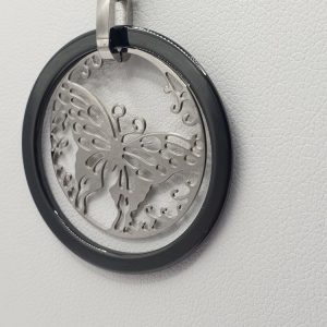 chaine acier inoxydable papillon, sur moderne-bijoux.fr - bijoux ethniques & Femmes du monde