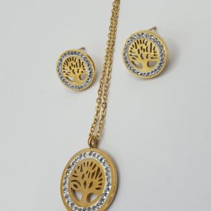 chaine boucles acier inoxydable arbre de vie , sur moderne-bijoux.fr - Bijoux ethniques & Femmes du monde