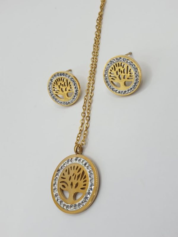 chaine boucles acier inoxydable arbre de vie , sur moderne-bijoux.fr - Bijoux ethniques & Femmes du monde