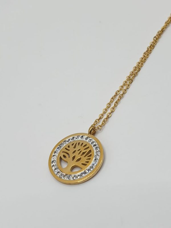 chaine boucles acier inoxydable arbre de vie , sur moderne-bijoux.fr - Bijoux ethniques & Femmes du monde