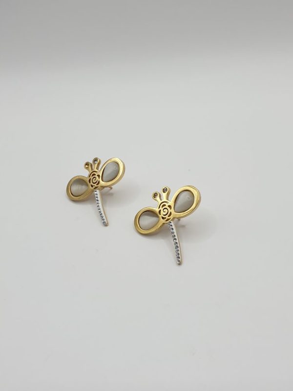 chaine & boucles acier inoxydable l libellule , sur moderne-bijoux.fr - Bijoux ethniques & Femmes du monde