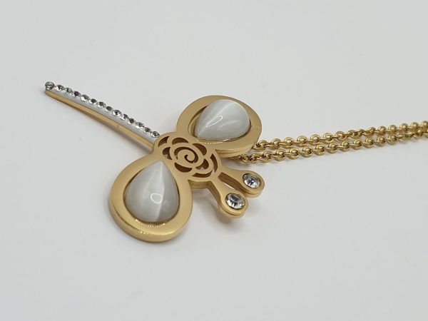 chaine & boucles acier inoxydable l libellule , sur moderne-bijoux.fr - Bijoux ethniques & Femmes du monde
