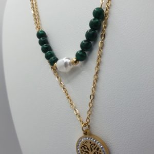 chaine de cou acier inoxydable , sur moderne-bijoux.fr - Bijoux ethniques & Femmes du monde verti