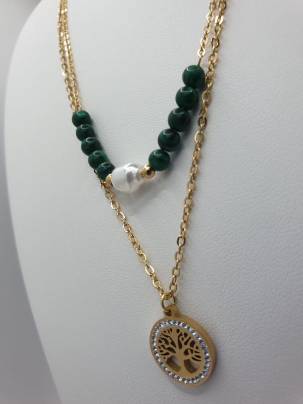 chaine de cou acier inoxydable , sur moderne-bijoux.fr - Bijoux ethniques & Femmes du monde verti