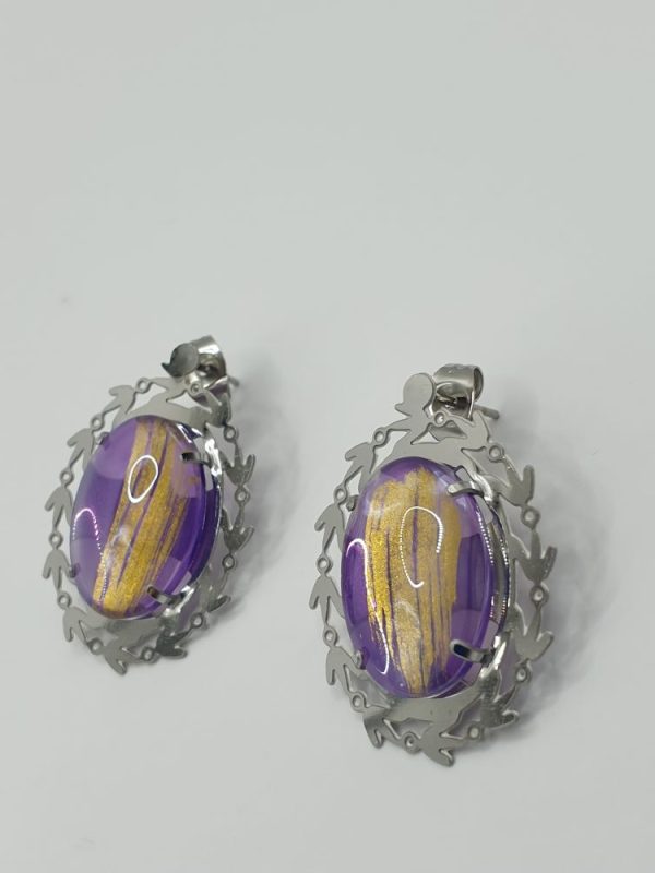 collier boucles acier inoxydable fresca , sur moderne-bijoux.fr - Bijoux ethniques & Femmes du monde