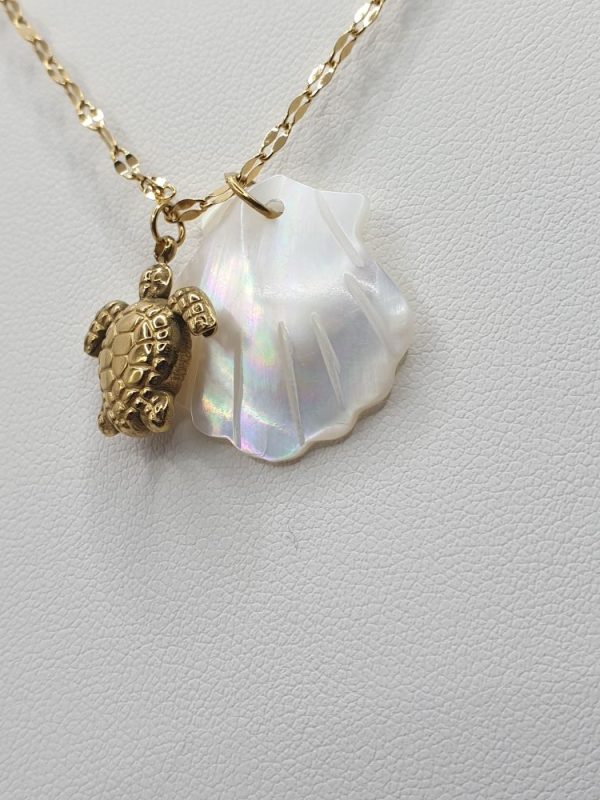 chaine acier inoxydable coquina , sur moderne-bijoux.fr - Bijoux ethniques & Femmes du monde