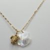 chaine acier inoxydable coquina , sur moderne-bijoux.fr - Bijoux ethniques & Femmes du monde
