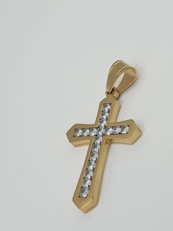 croix acier inoxydable jeannette , sur moderne-bijoux.fr - Bijoux ethniques & Femmes du monde