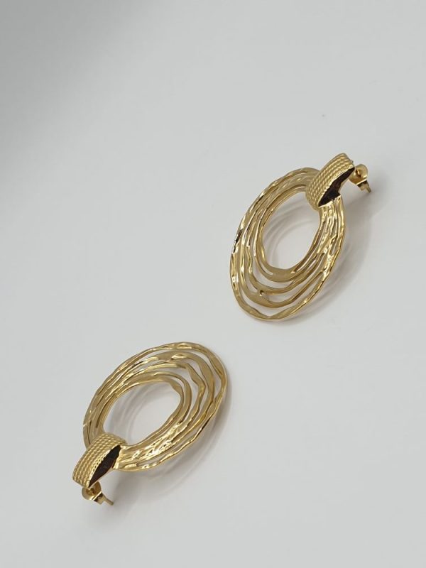 boucles oreilles acier inoxydable clelia , sur moderne-bijoux.fr - Bijoux ethniques & Femmes du monde