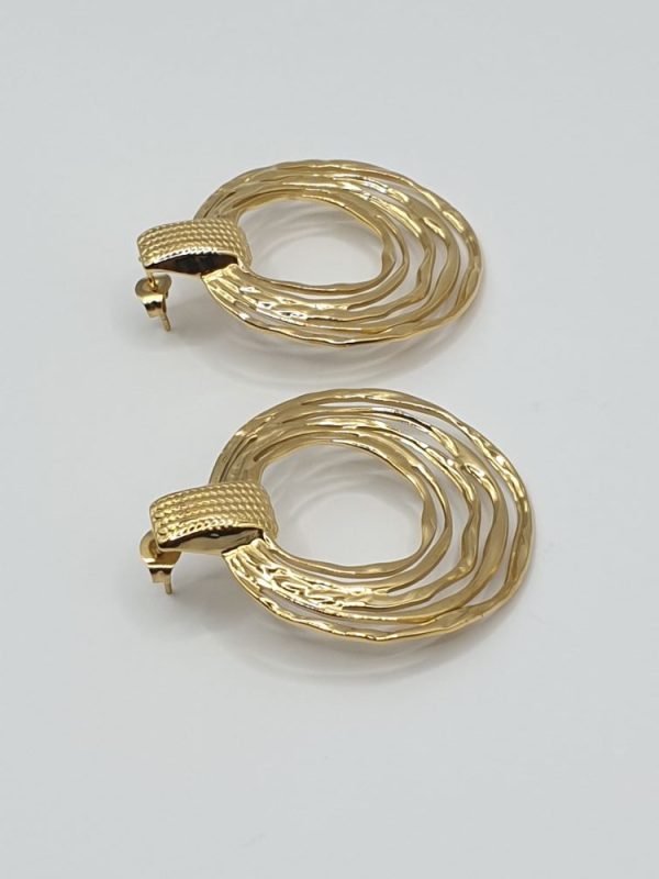 boucles oreilles acier inoxydable clelia , sur moderne-bijoux.fr - Bijoux ethniques & Femmes du monde