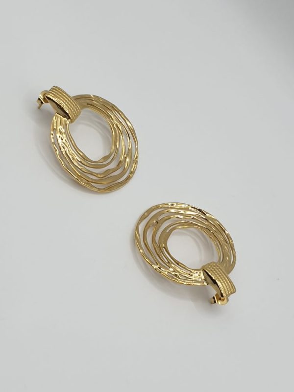 boucles oreilles acier inoxydable clelia , sur moderne-bijoux.fr - Bijoux ethniques & Femmes du monde