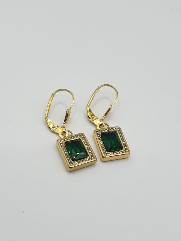 boucles oreilles acier inoxydable clena , sur moderne-bijoux.fr - Bijoux ethniques & Femmes du monde