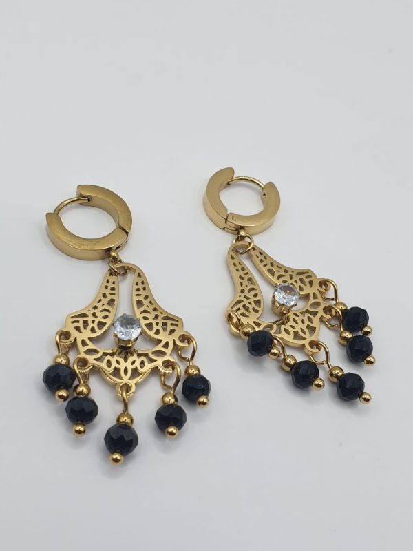 boucles oreilles acier inoxydable leonata , sur moderne-bijoux.fr - bijoux ethniques & Femmes du monde