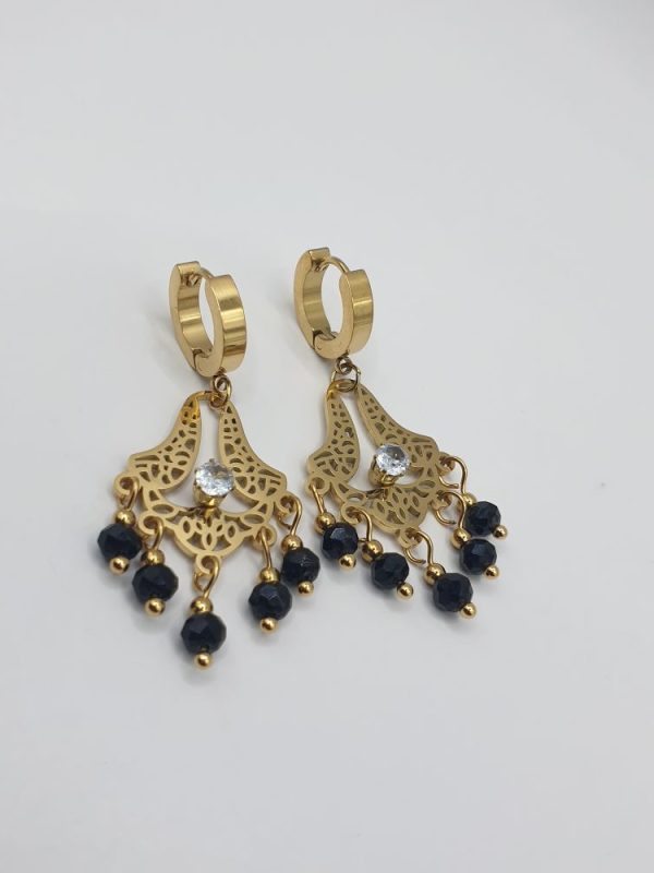 boucles oreilles acier inoxydable leonata , sur moderne-bijoux.fr - bijoux ethniques & Femmes du monde