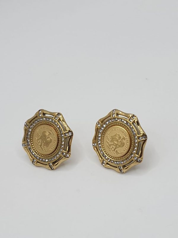 boucles oreilles acier inoxydable Molena, sur moderne-bijoux.fr - Bijoux ethniques & Femmes du monde