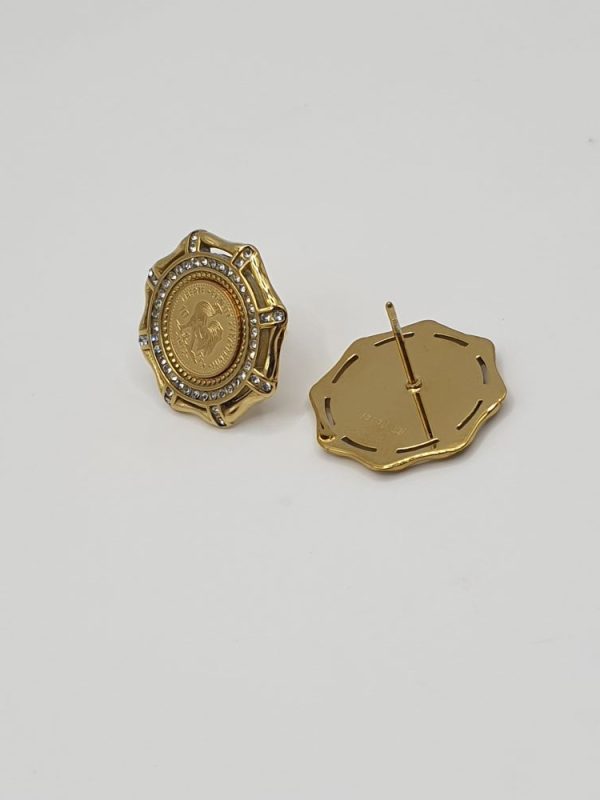 boucles oreilles acier inoxydable Molena, sur moderne-bijoux.fr - Bijoux ethniques & Femmes du monde