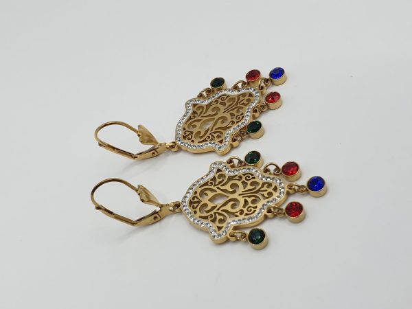 boucles oreilles acier inoxydable savallarde , sur moderne-bijoux.fr - Bijoux ethniques & Femmes du monde