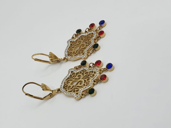 boucles oreilles acier inoxydable savallarde , sur moderne-bijoux.fr - Bijoux ethniques & Femmes du monde