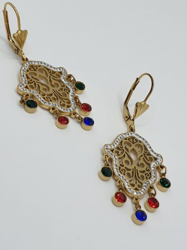 boucles oreilles acier inoxydable savallarde , sur moderne-bijoux.fr - Bijoux ethniques & Femmes du monde