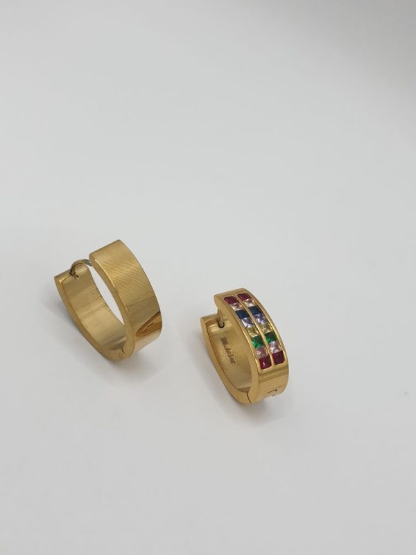 boucles oreilles acier inoxydable theora , sur moderne-bijoux.fr - Bijoux ethniques & Femmes du monde