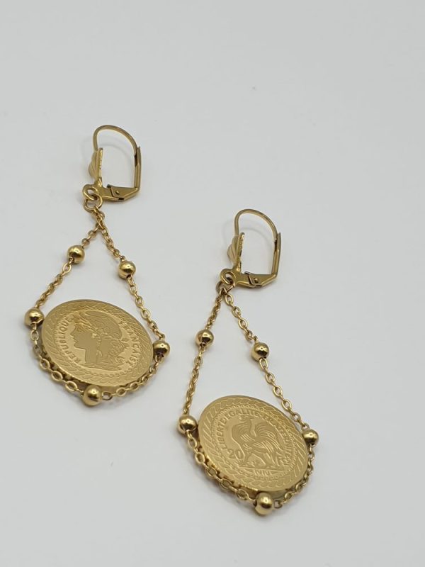 boucles oreilles acier inoxydable yamba , sur moderne-bijoux.fr - Bijoux ethniques & Femmes du monde