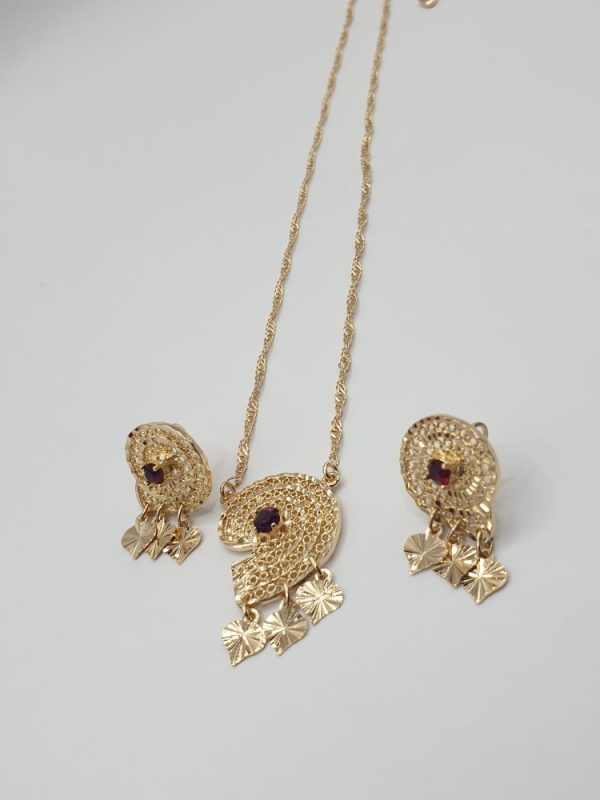 collier & boucles d'oreilles ethniques mini-escargot , sur moderne-bijoux.fr - Bijoux ethniques & Femmes du monde