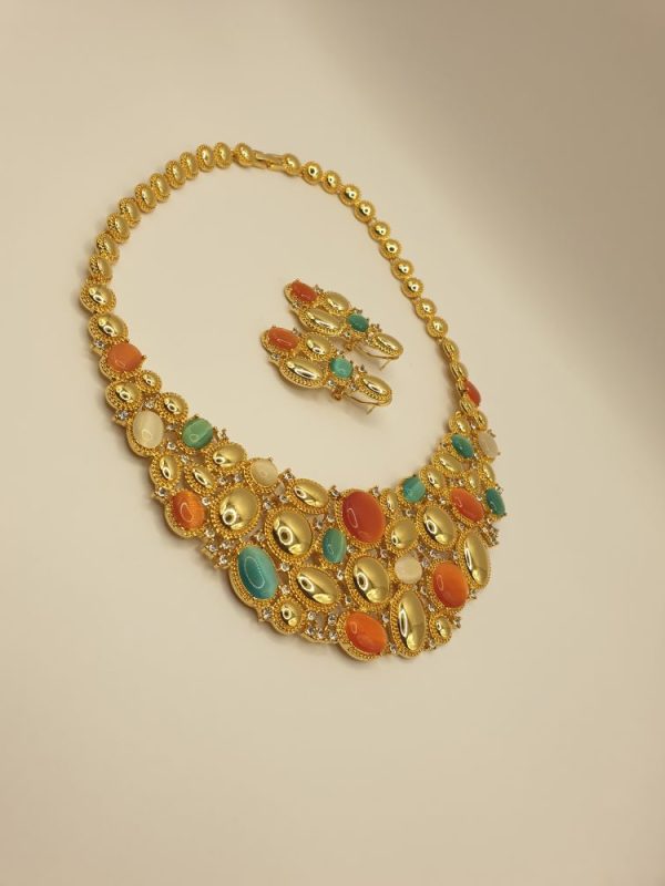 collier & boucles oreilles augustina , sur moderne-bijoux.fr - Bijoux ethniques & Femmes du monde