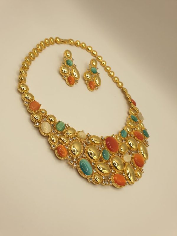 collier & boucles oreilles augustina , sur moderne-bijoux.fr - Bijoux ethniques & Femmes du monde