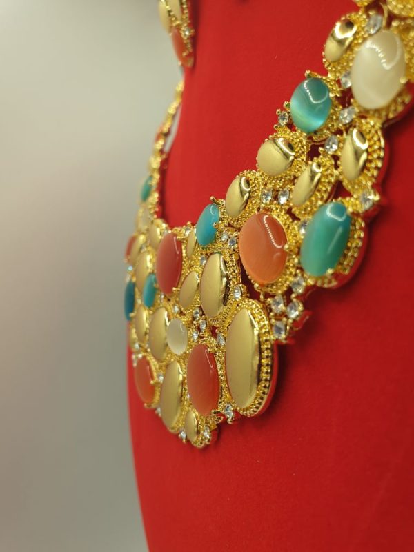 collier & boucles oreilles augustina , sur moderne-bijoux.fr - Bijoux ethniques & Femmes du monde
