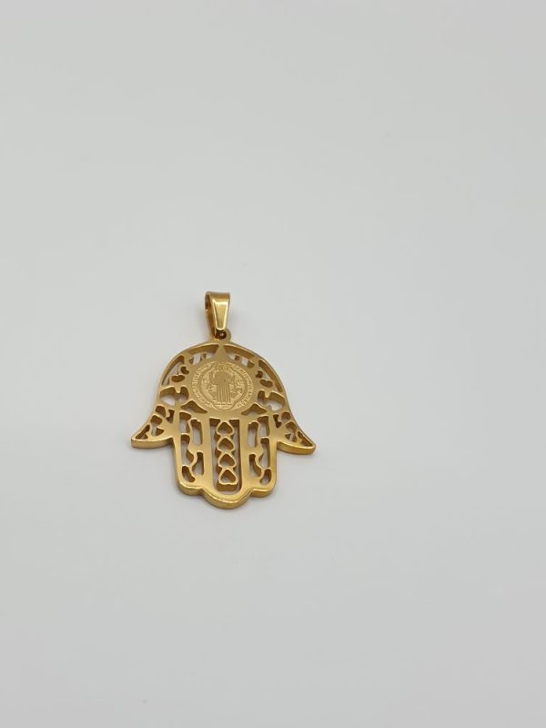 pendentif acier inoxydable main-de-fatima , moderne-bijoux, sur moderne-bijoux.fr - Bijoux ethniques & Femmes du monde