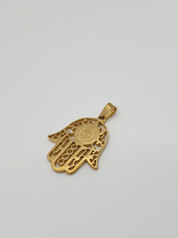 pendentif acier inoxydable main-de-fatima , moderne-bijoux, sur moderne-bijoux.fr - Bijoux ethniques & Femmes du monde