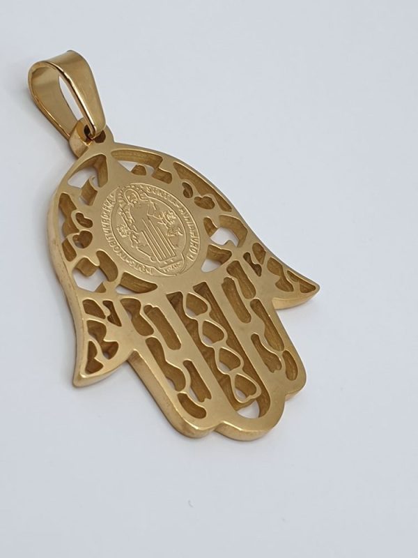 pendentif acier inoxydable main-de-fatima , moderne-bijoux, sur moderne-bijoux.fr - Bijoux ethniques & Femmes du monde