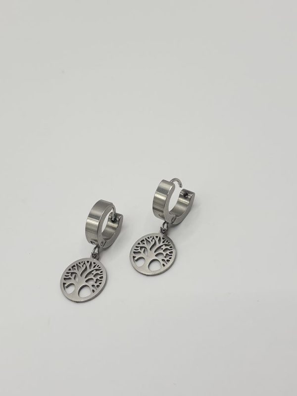 arbre de vie blanc acier inoxydable , sur moderne-bijoux.fr - Bijoux ethniques & Femmes du monde