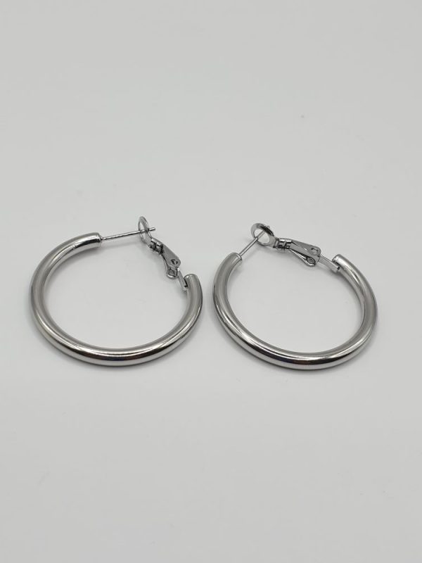 boucles oreilles acier inoxydable foliana , sur moderne-bijoux.fr - bijoux ethniques & femmes du monde