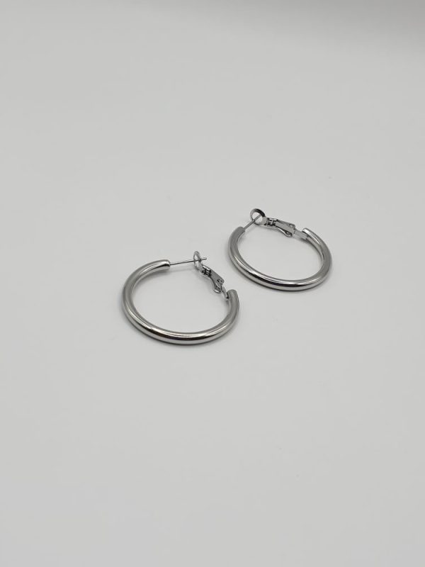boucles oreilles acier inoxydable foliana , sur moderne-bijoux.fr-Bijoux ethniques & Femmes du monde