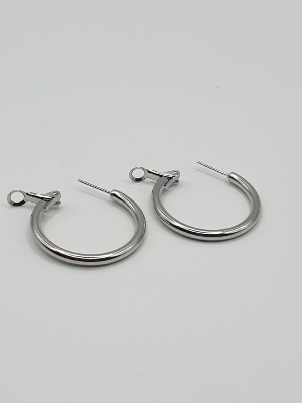 boucles oreilles acier inoxydable foliana , sur moderne-bijoux.fr-Bijoux ethniques & Femmes du monde