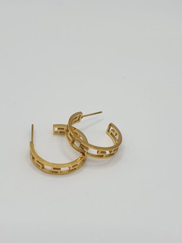 boucles oreilles acier inoxydable franca , sur moderne-bijoux.fr - Bijoux ethniques & Femmes du monde