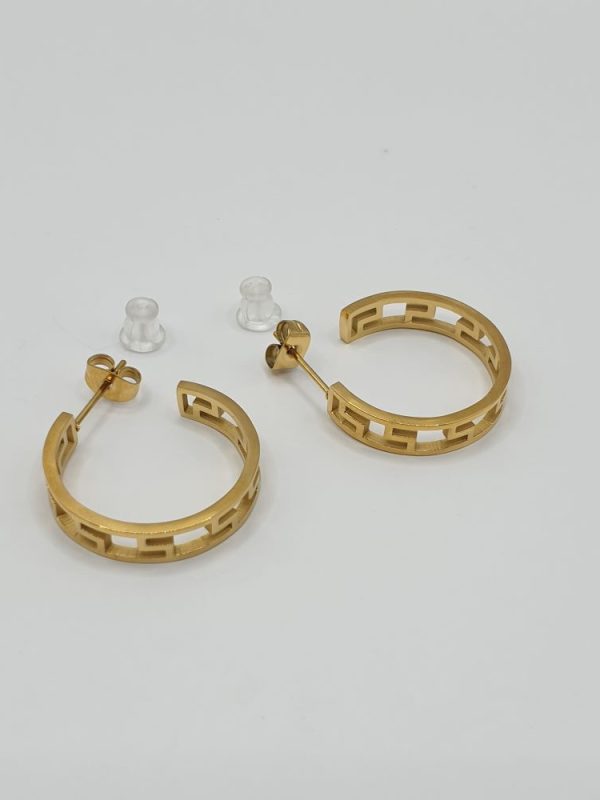 boucles oreilles acier inoxydable franca , sur moderne-bijoux.fr - Bijoux ethniques & Femmes du monde
