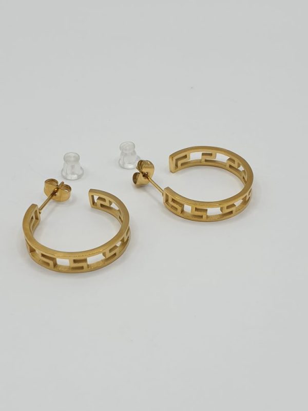 boucles oreilles acier inoxydable franca , sur moderne-bijoux.fr - Bijoux ethniques & Femmes du monde